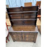 A PRIORY DRESSER WITH PLATE RACK, 48" WIDE