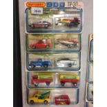 FIVE BOXED MATCHBOX 900 TWO PACK SETS OF MODEL VEHICLES