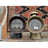 A PAIR OF VINTAGE OIL COACH LAMPS