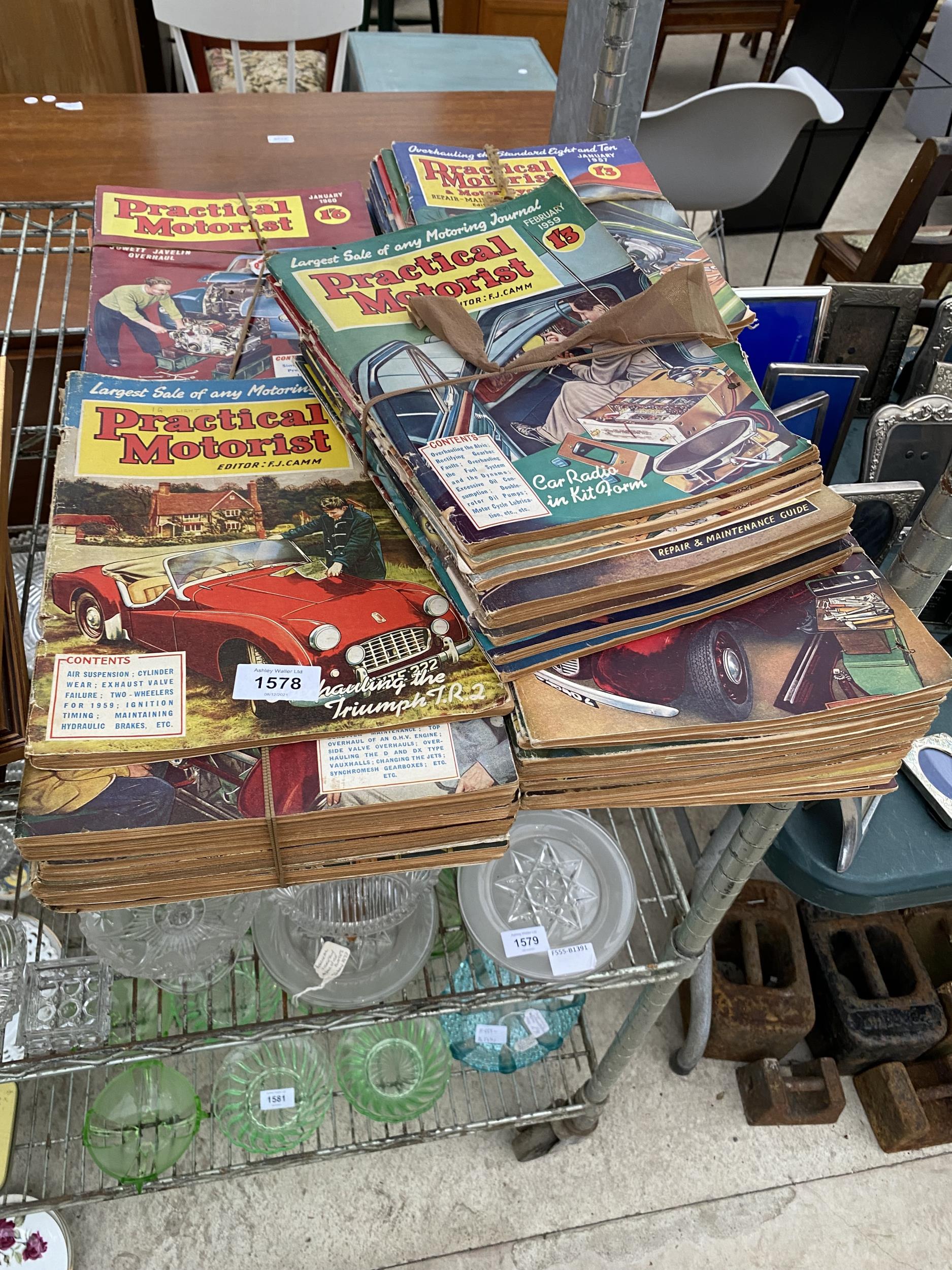 A LARGE COLLECTION OF VINTAGE PRACTICAL MOTORIST MAGAZINES