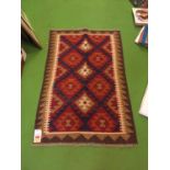 A MAIMANA KILIM RUG SIZE 124CM X 80CM