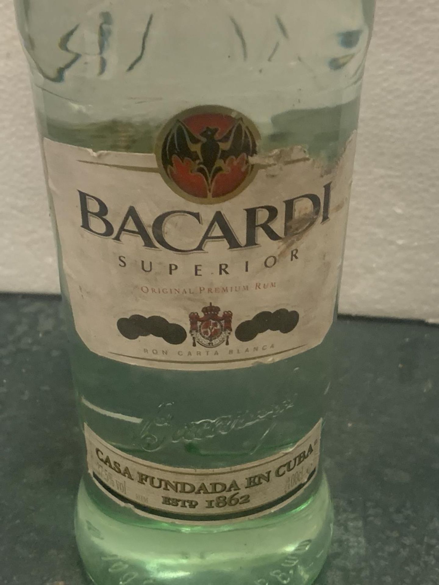 A LITRE BOTTLE OF BACARDI SUPERIOR - Image 2 of 2