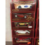 FIVE BOXED MATCHBOX MODELS OF YESTERYEAR MODEL VEHICLES