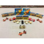 A COLLECTION OF BOXED AND UNBOXED MATCHBOX VEHICLES - ALL MODEL NUMBER 19 OF VARIOUS ERAS AND