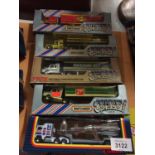 FIVE BOXED MATCHBOX CONVOY WAGON AND WAGON SETS