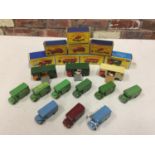 A COLLECTION OF BOXED AND UNBOXED MATCHBOX VEHICLES - ALL MODEL NUMBER 17 OF VARIOUS ERAS AND