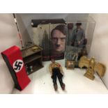 TWO UNBOXED ARTICULATED MILITARY FIGURES - BELIEVED DRAGON MODELS - ADOLF HITLER WITH ONE BOX