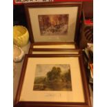 FOUR FRAMED PICTURES, TWO BY FREDERICK WILLIAM WATTS AND TWO BY JOSEPH FARQUHARSON, DEPICTING