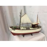 A MODEL BOAT - A BILLINGS MODELS FISHING BOAT 'MARY-ANN' BELIEVED 1:33 SCALE. APPROX DIMENSIONS -