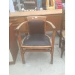 A BEECH OFFICE CHAIR