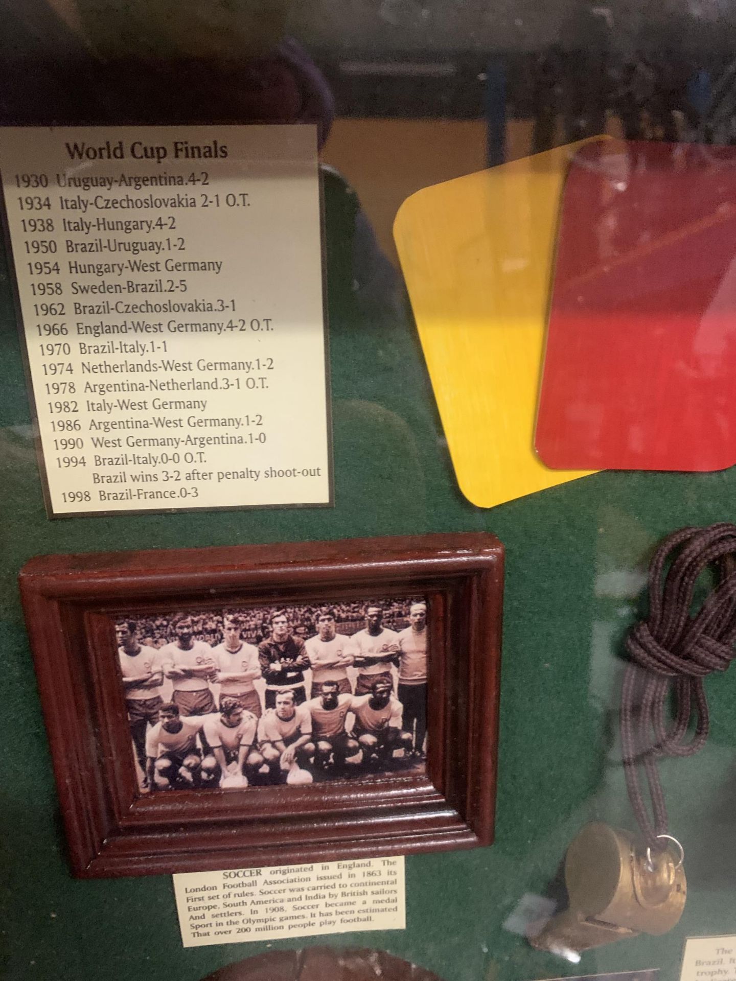 A FRAMED COLLECTION OF WORLD CUP MEMORBILLIA - Image 2 of 5