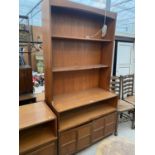 A RETRO TEAK NATHAN STYLE UNIT 40" WIDE