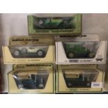 FIVE BOXED MATCHBOX MODELS OF YESTERYEAR VEHICLES