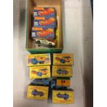 A COLLECTION OF BOXED AND UNBOXED MATCHBOX VEHICLES - ALL MODEL NUMBER 60 OF VARIOUS ERAS AND