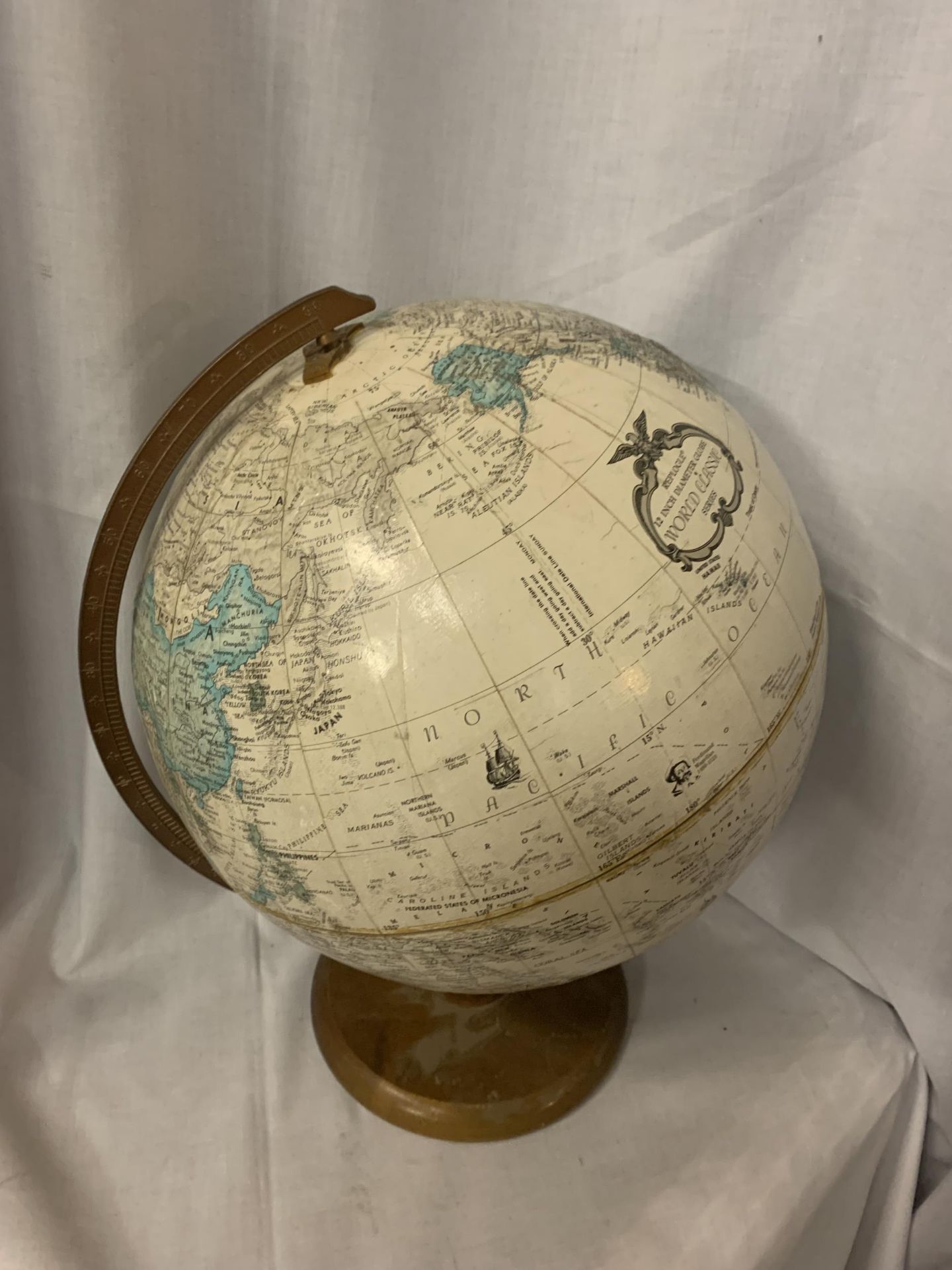 A REPLOGLE 12 INCH DIAMETER GLOBE WORLD CLASSIC SERIES