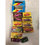 A COLLECTION OF BOXED AND UNBOXED MATCHBOX VEHICLES - ALL MODEL NUMBER 67 OF VARIOUS ERAS AND