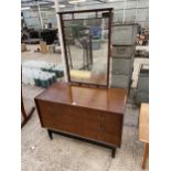 A G PLAN E GOMME TEAK DRESSING TABLE WITH THREE DRAWERS