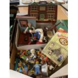 A BOX OF WALLACE AND GROMIT ITEMS