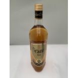 A 1 LITRE BOTTLE OF GRANTS FINEST SCOTCH WHISKY SUPERIOR STRENGTH 100% US PROOF