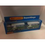 A BOXED MATCHBOX K31 SUPER KINGS FORD TRANSCONTINENTAL WAGON AND TRAILER - POLARA