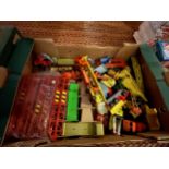 A BOX OF UNBOXED DIECAST TOYS INCLUDING MATCHBOX