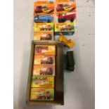 A COLLECTION OF BOXED AND UNBOXED MATCHBOX VEHICLES - ALL MODEL NUMBER 63 OF VARIOUS ERAS AND