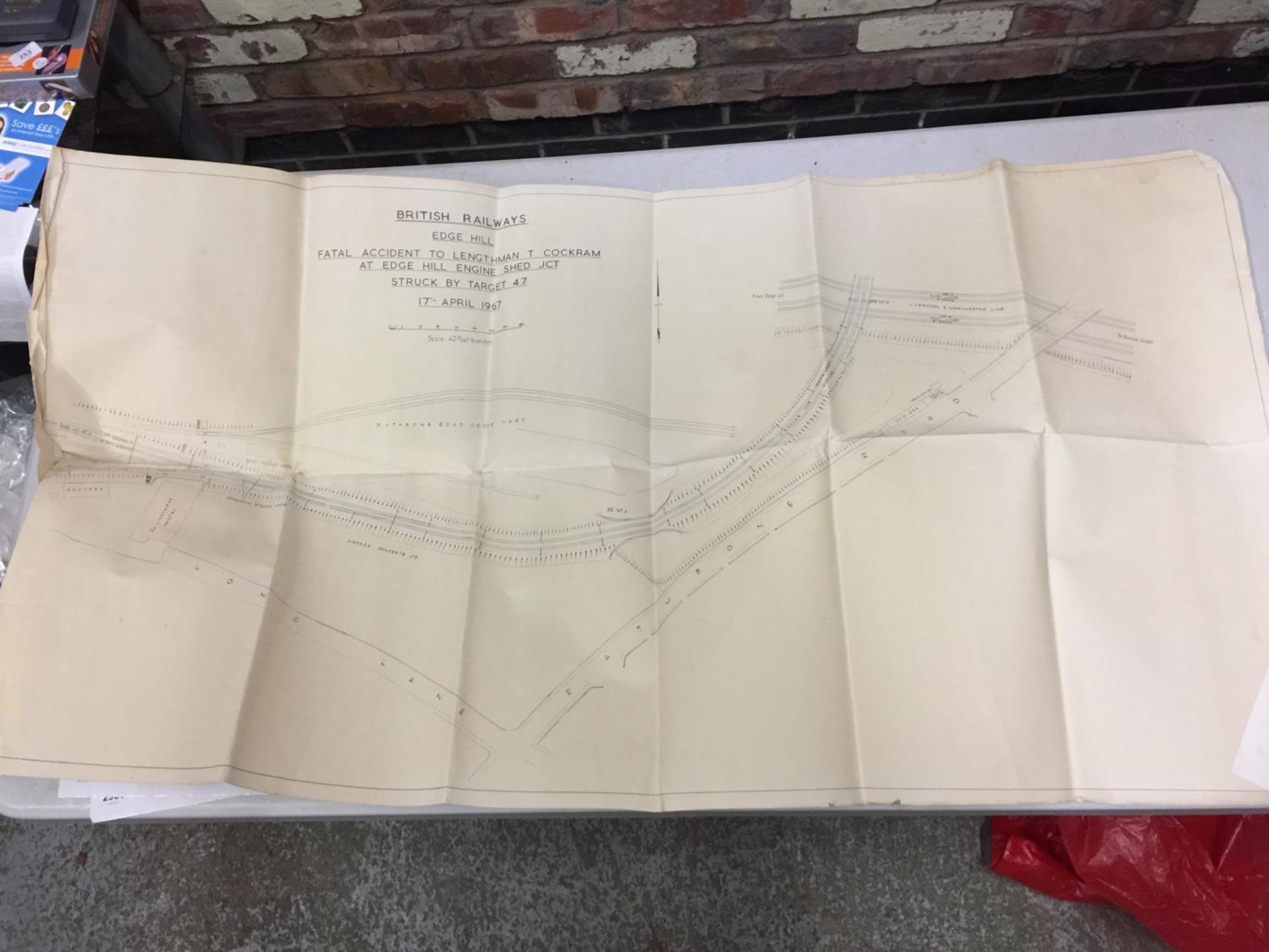 A FOLDER CONTAINING OLD MODEL RAILWAY BUILD PLANS - Image 3 of 7