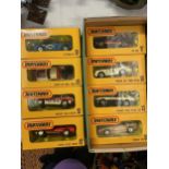 EIGHT MATCHBOX 1984 JAPANESE CARS TO INCLUDE, TOYOTA CELICA 2800GT, DATSUN FAIRLADY 280ZX, PORSCHE