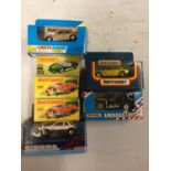 A COLLECTION OF BOXED AND UNBOXED MATCHBOX VEHICLES - ALL MODEL NUMBER 66 OF VARIOUS ERAS AND