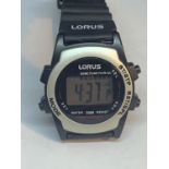 A LORUS DIGITAL WATCH SEEN WORKING BUT NO WARRANTY