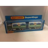 A BOXED MATCHBOX K31 SUPER KINGS FORD TRANSCONTINENTAL WAGON AND TRAILER - BARENMARKE