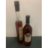 TWO BOTTLES TO INCULDE A BOTTLE OF THE LYME BAY WINERY DAMSON WINE AND DAMSON LIQUER