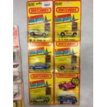 SIX BOXED MATCHBOX LONDON HOLIDAY MODEL VEHICLES