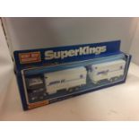 A BOXED MATCHBOX K31 SUPER KINGS FORD TRANSCONTINENTAL WAGON AND TRAILER - SANTA FE