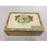 A CIGAR BOX WITH WATCHES TO INCLUDE, ROTARY SEIKO, SEKONDA, ETC