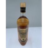 A 1 LITRE BOTTLE OF GRANTS FINEST SCOTCH WHISKY SUPERIOR STRENGTH 100% US PROOF