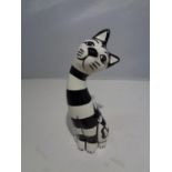 A LORNA BAILEY HAND PAINTED AND SIGNED CAT HUMBUG