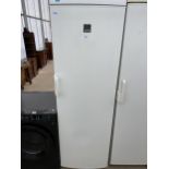 A TALL WHITE ZANUSSI UPRIGHT FRIDGE