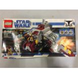 A BOXED LEGO STAR WARS NO.8019 REPUBLIC ATTACK SHUTTLE BELIEVED COMPLETE AND IN ORIGINAL BOX BUT