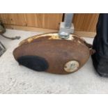 A VINTAGE MOTORCYCLE FUEL TANK