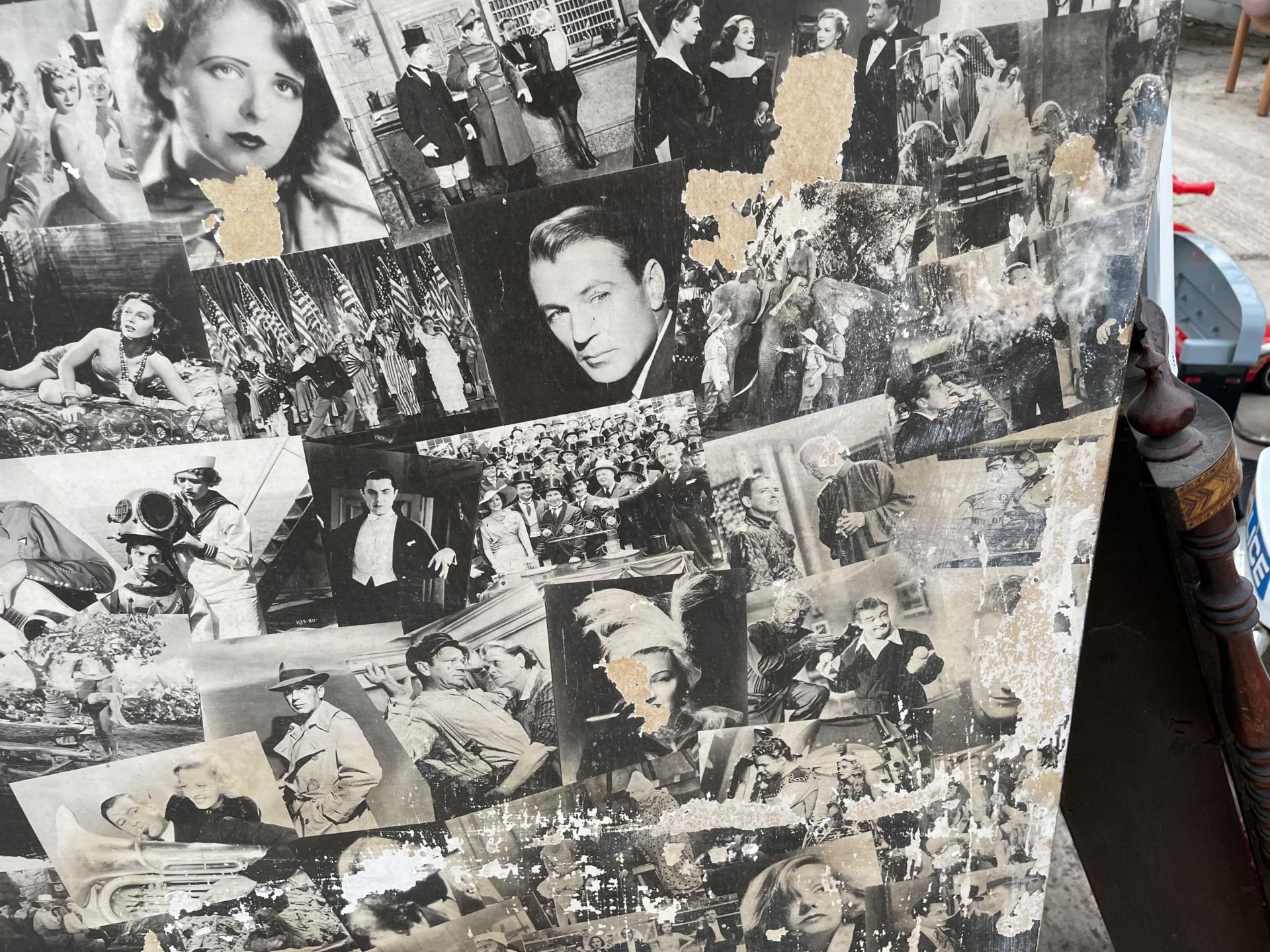 A LARGE UNFRAMED MONTAGE OF MOVIE STILLS - SOME FADING TO LOWER AREA - Image 4 of 6