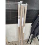 A GROUP OF FIVE JOHN LEWIS 35MM BALA CURTAIN POLES (L:150CM)