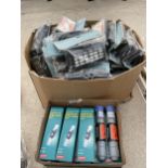 AN ASSORTMENT OF VACUUM CLEANER FILTERS AND PRINTER TONER CARTRIDGES
