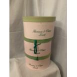 THREE PINK AND GREEN FLORENCE AND CLARE OF LEEDS HAT BOXES