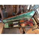 A GOOD QUALITY LATE 19TH/EARLY 20TH CENTURY VIOLA BY H. FURBER, 41CM SINGLE PIECE BACK TOGETHER WITH