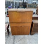 A RETRO TEAK STONEHILL FURNITURE BUREAU, 31" WIDE