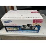 AN AS NEW SAMSUNG FOUR CAMERA CCTV SYSTEM