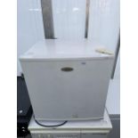 A WHITE HALER COUNTER TOP FRIDGE