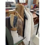 TWO FAUX FUR LADIES JACKETS AND A NUMBER OF FUR STOLES