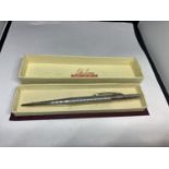 A BOXED STERLING SILVER LIFE LONG PROPELLING PENCIL IN ORIGINAL PRESENTATION BOX